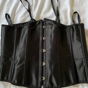 Black Ribbed Corset